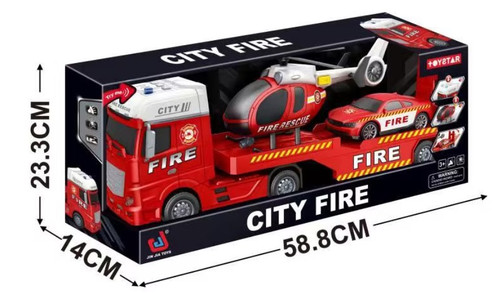 1:12 CITY FIRE TRANSPORTER LIGHT AND SOUND