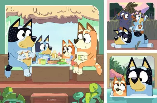 BLUEY 3 x 49 PC PUZZLE