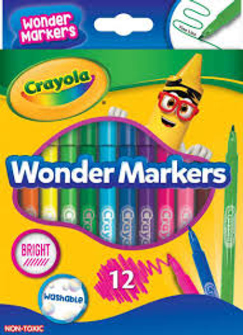 CRAYOLA 12 WONDER MARKERS