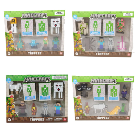 MINECRAFT 8 FIGURES ASST