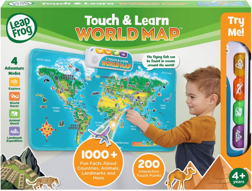 TOUCH & LEARN WORLD MAP