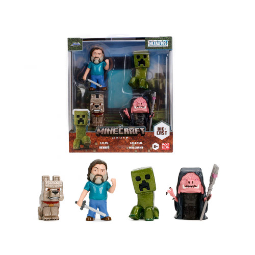 MINECRAFT 2.5 INCH FIGURE 4 PACK
