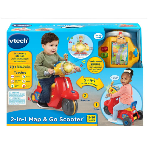VTECH 2-IN-1 MAP & GO SCOOTER