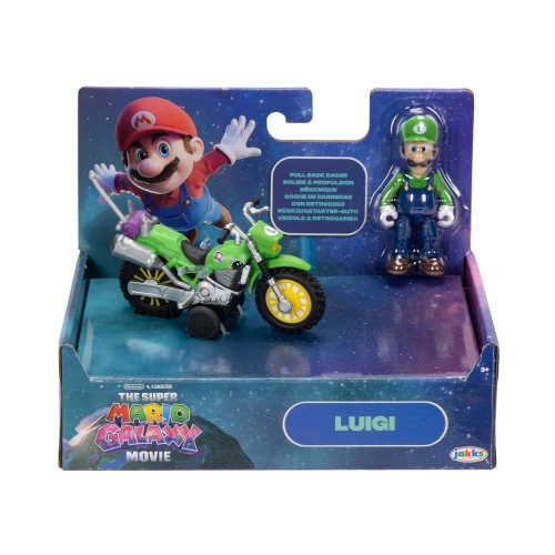 SUPER MARIO GALAXY MOVIE PULL BACK RACER LUIGI