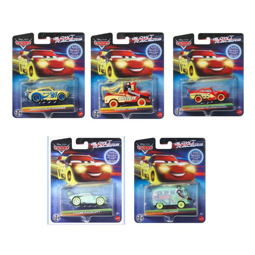DISNEY CARS GLOW IN THE DARK RACER ASST
