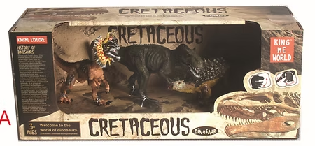 KING ME WORLD CRETACEOUS DINOSAUR 3 PCS W1