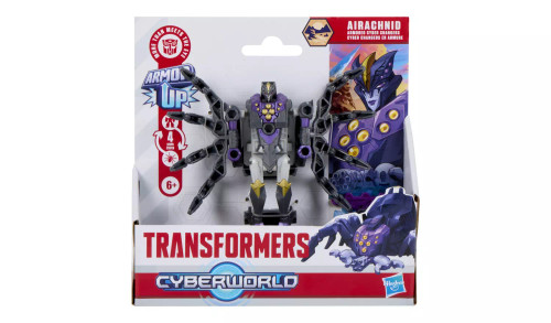 TRANSFORMERS CYBERWORLD ARMORED CYBER CHANGERS AIRACHNID