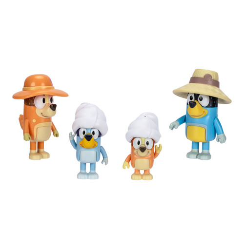 BLUEY FAMILY TRIP 4 FIGURES PACK