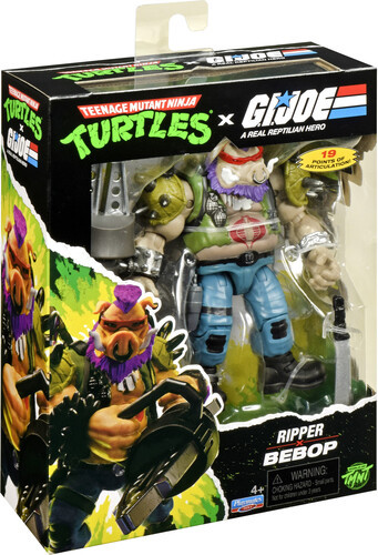TMNT X GI JOE FIGURE RIPPER BEBOP