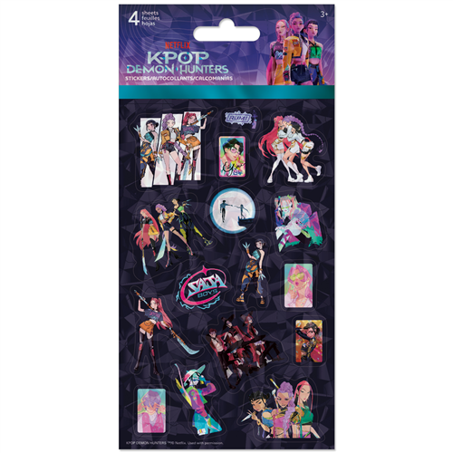 K-POP DEMON HUNTERS STICKERS 4 SHEETS