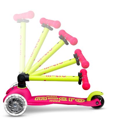 MINI MICRO DELUXE FOLDABLE NEON LED FLAMINGO YELLOW