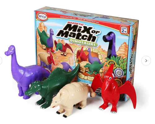 MAGNETIC MIX OR MATCH DINOSAURS ASST