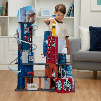 MARVEL SPIDER-MAN MEGA CITY PLAYSET 46 INCHES TALL - Toys Club