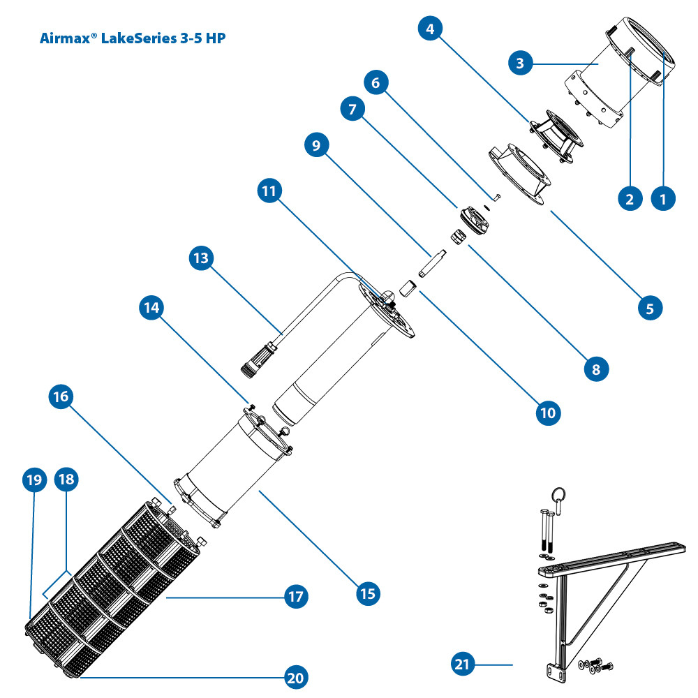 3 HP 230V Replacement Parts for LakeSeries Fountain