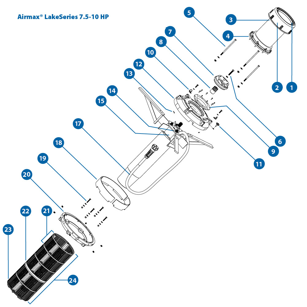 10 HP Replacement Parts for LakeSeries Fountain