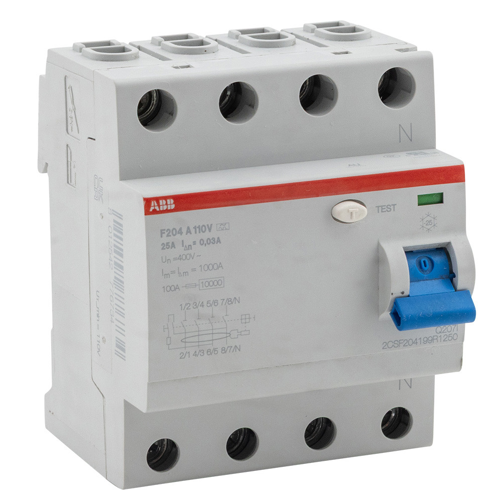 Circuit Breaker 4 Pole 460v/25A GFCI