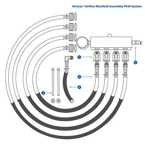 Airmax SW40HP & PS40 Airflow Manifold Assembly Replacement Parts