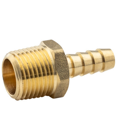 Airmax 3/8" x 1/2" Brass Adapter Barb x MPT