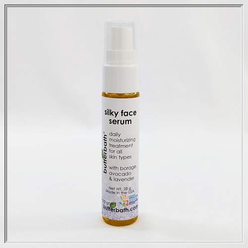 Our Silky Face Serum has been one of our fan favorites since we began in 2008. This daily moisturizing treatment will leave your skin feeling like pure silk! You can purchase this individually, or as part of our Perfect Face Duo set, to make every day a perfect day for your face!