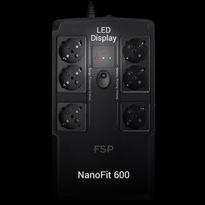 NanoFit 600, 600VA/360W, with USB power, LED, Input/Voltage Range 180-270VAC, Input Frequenz 60/50 HZ, 1x12V/4.5AH, 6xSCHUKO NanoFit 600, 600VA/360W, with USB power, LED, Input/Voltage Range 180-270VAC, Input Frequenz 60/50 HZ, 1x12V/4.5AH, 6xSCHUKO