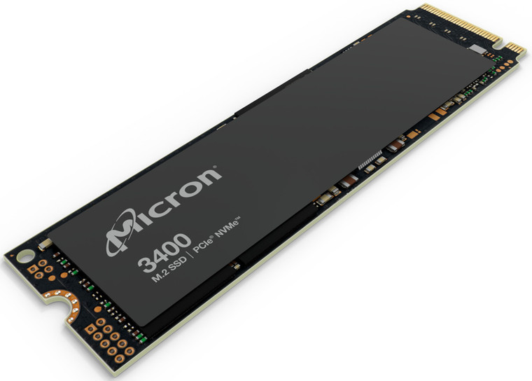 MTFDKBA512TFH-1BC15ABYYR, Micron 3400 512GB NVMe M.2 OPAL 2.0 SSD Single Pack