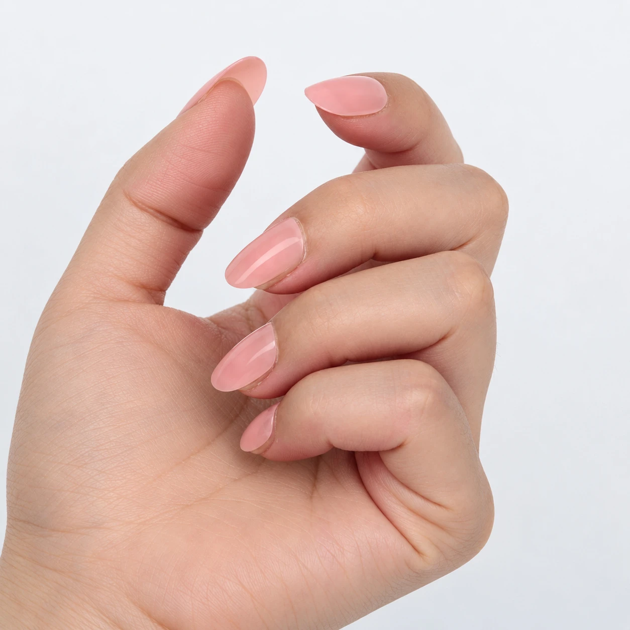 BP011 coordinated warm pink nail styling