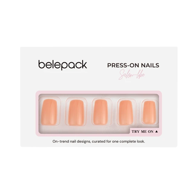 Nude Rose Pink Short Square Press-On Nails