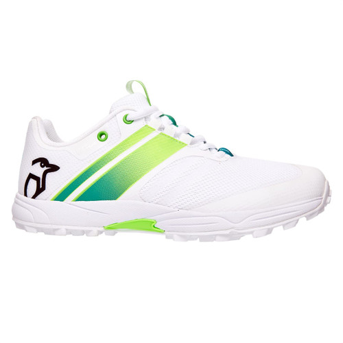 Kookaburra Pro 2.0 Rubber Shoes - White/Lime