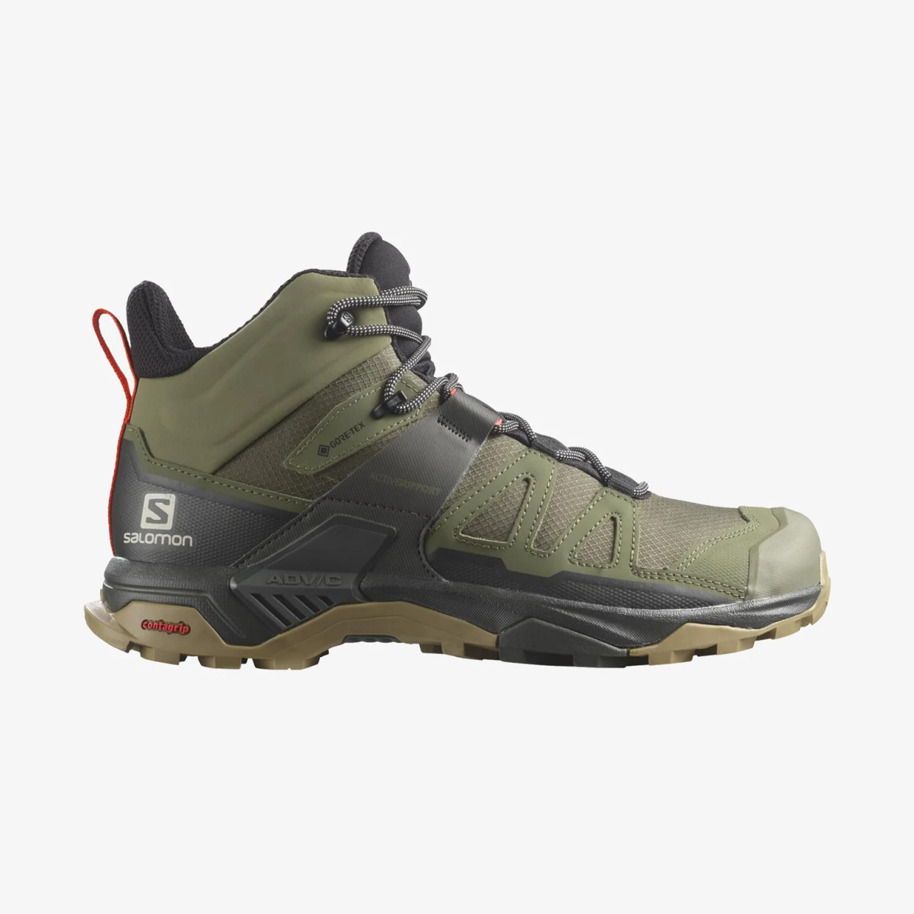 SALOMON Hiking Shoe X Ultra Mid GTX M Deep Lichen Green