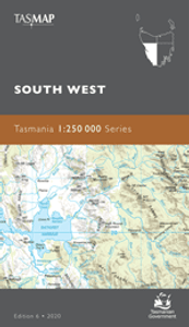 SOUTH WEST TASMANIA 1:250000 Topographic Map SOUTH WEST TASMANIA 1:250000 Topographic Map