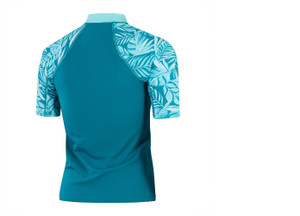 SPEEDO Womens Printed Short Sleeve Rash Top SPEEDO Womens Printed Short Sleeve Rash Top
