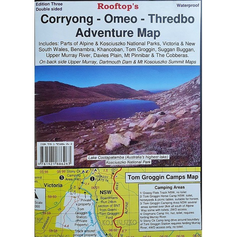 Corryong-Omeo-Thredbo Map WATERPROOF