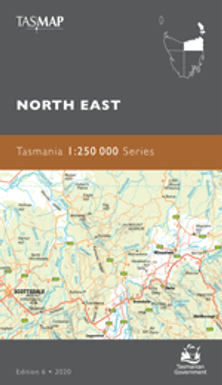 NORTH EAST TASMANIA 1:250000 Topographic Map