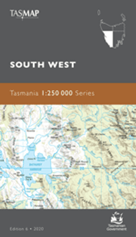 SOUTH WEST TASMANIA 1:250000 Topographic Map