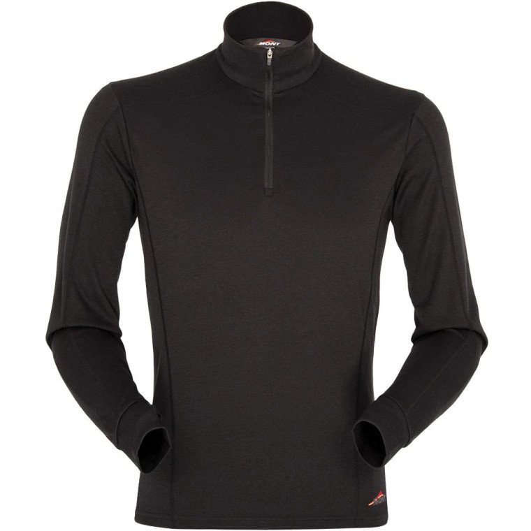 MONT Power Dry LS Zip Polo Mens