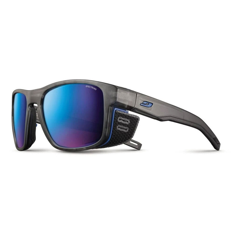 JULBO Shield M Sunglasses (Spectron 3 Matt Transluscent Grey / Blue)