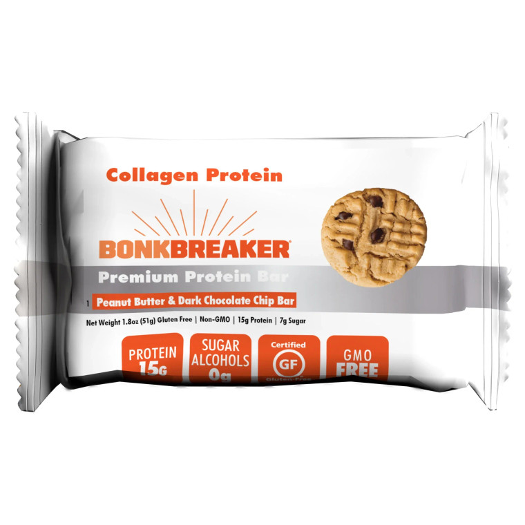 BONK BREAKER Peanut Butter & Dark Chocolate Premium Collagen Bar