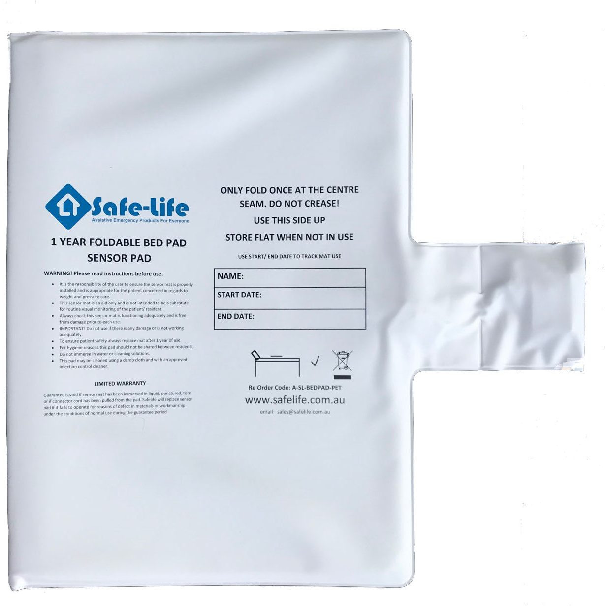 Safe-Life Wired Bed Pad & Inline Monitor Kit | Cobalt Health