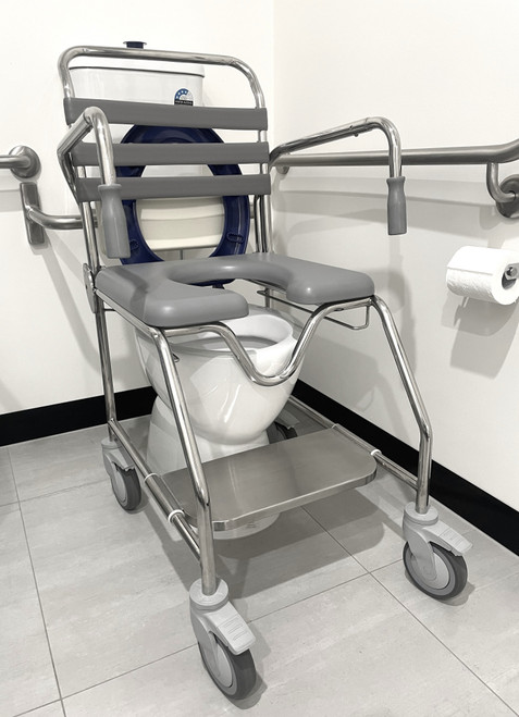 Cobalt Mobile Shower Commode