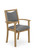 Oak chair in Taupe - standard width shown.