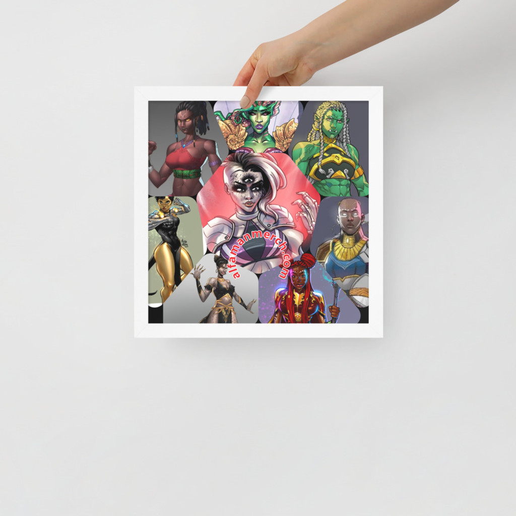 Girl Power-Octagon-Framed poster
