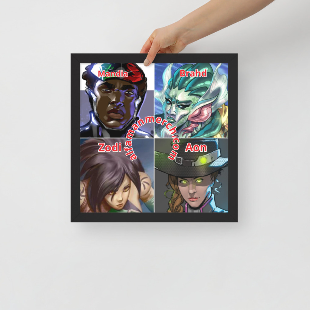 Four Assembled-Framed poster