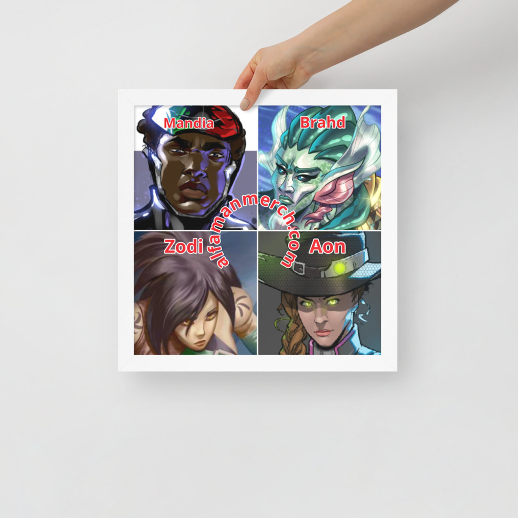 Four Assembled-Framed poster