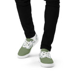 Men’s low green-canvas shoes