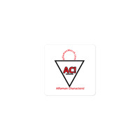 Alfaman Logo-Bubble-free stickers
