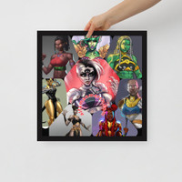 Girl Power-Octagon-Framed poster