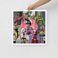 Girl Power-Octagon-Framed poster