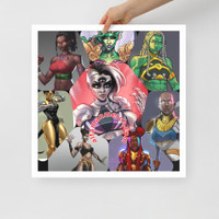 Girl Power-Octagon-Framed poster