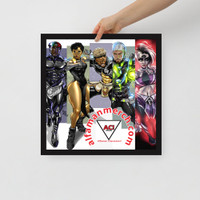 Group-Background-Large-Framed poster