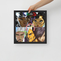 Group Triangle Large-Framed poster